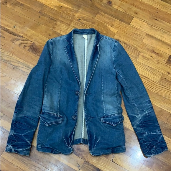 ships japan Jackets & Blazers - RARE  “SHIPS” japan denim blazer